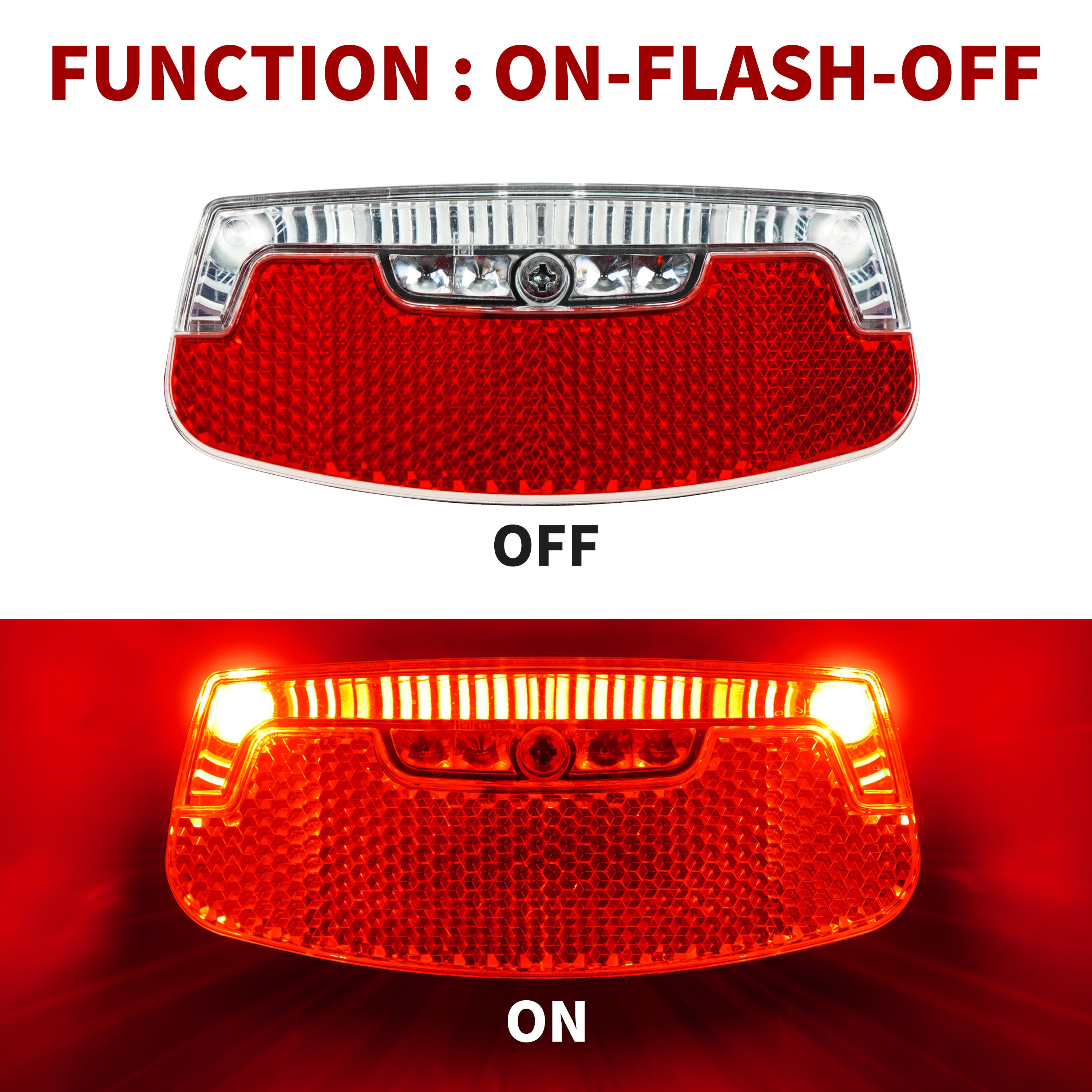 Modes: On, Flashing, Off