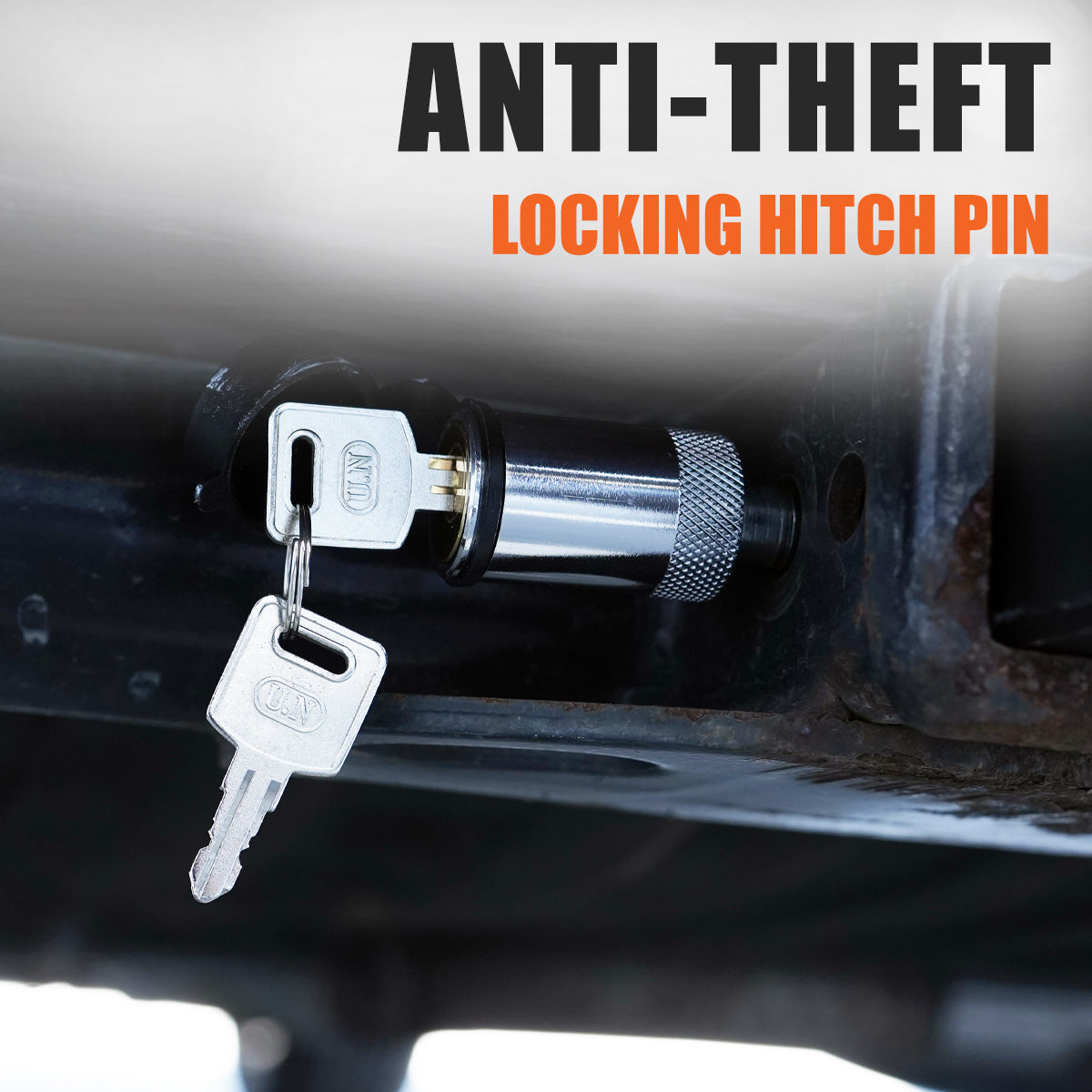 Anti-Theft Locking Hitch Pin