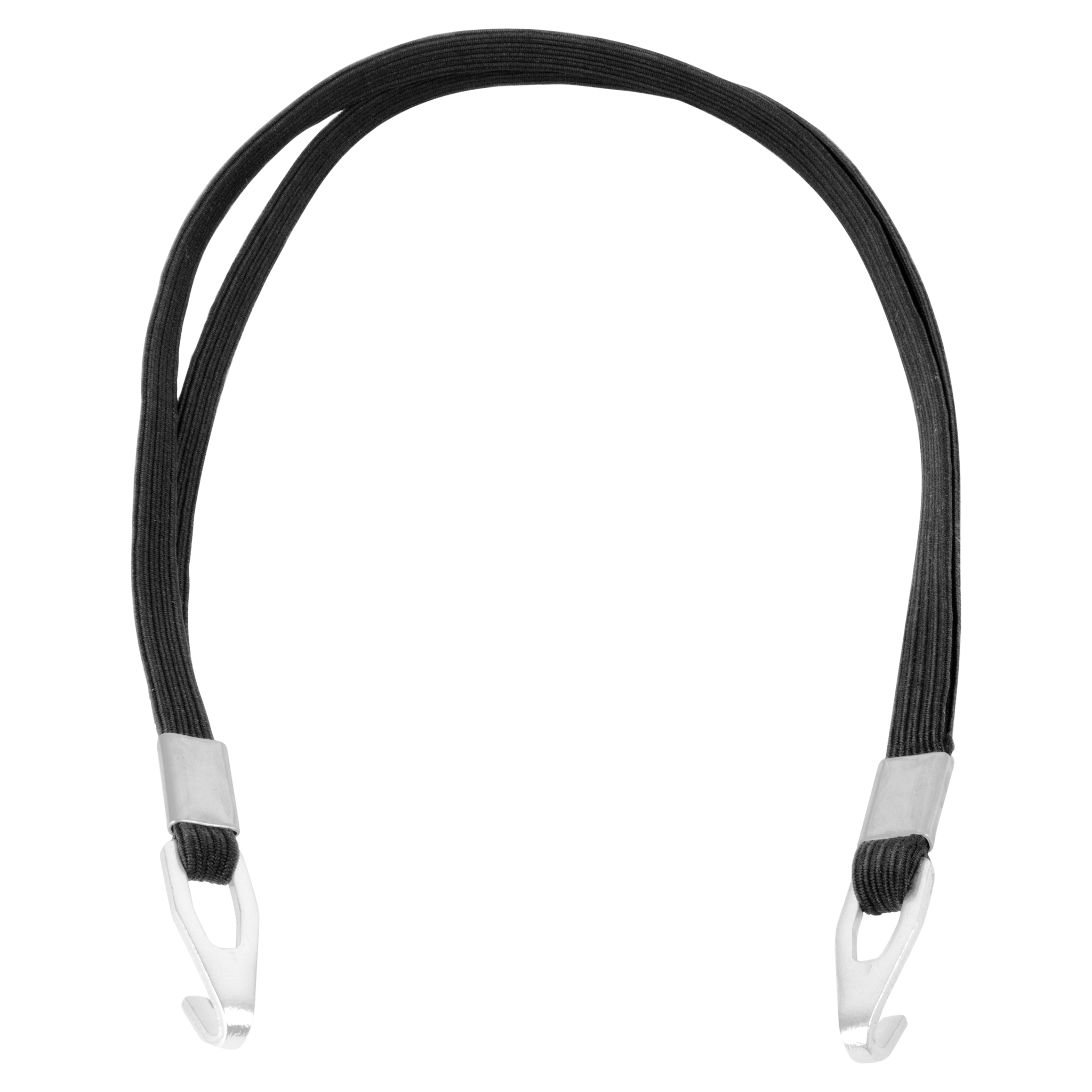 Black Elastic and Silver Hook